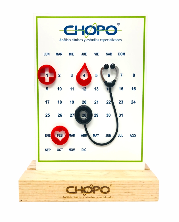 CALENDARIO EN MADERA,ACRILICO E IMANES A300